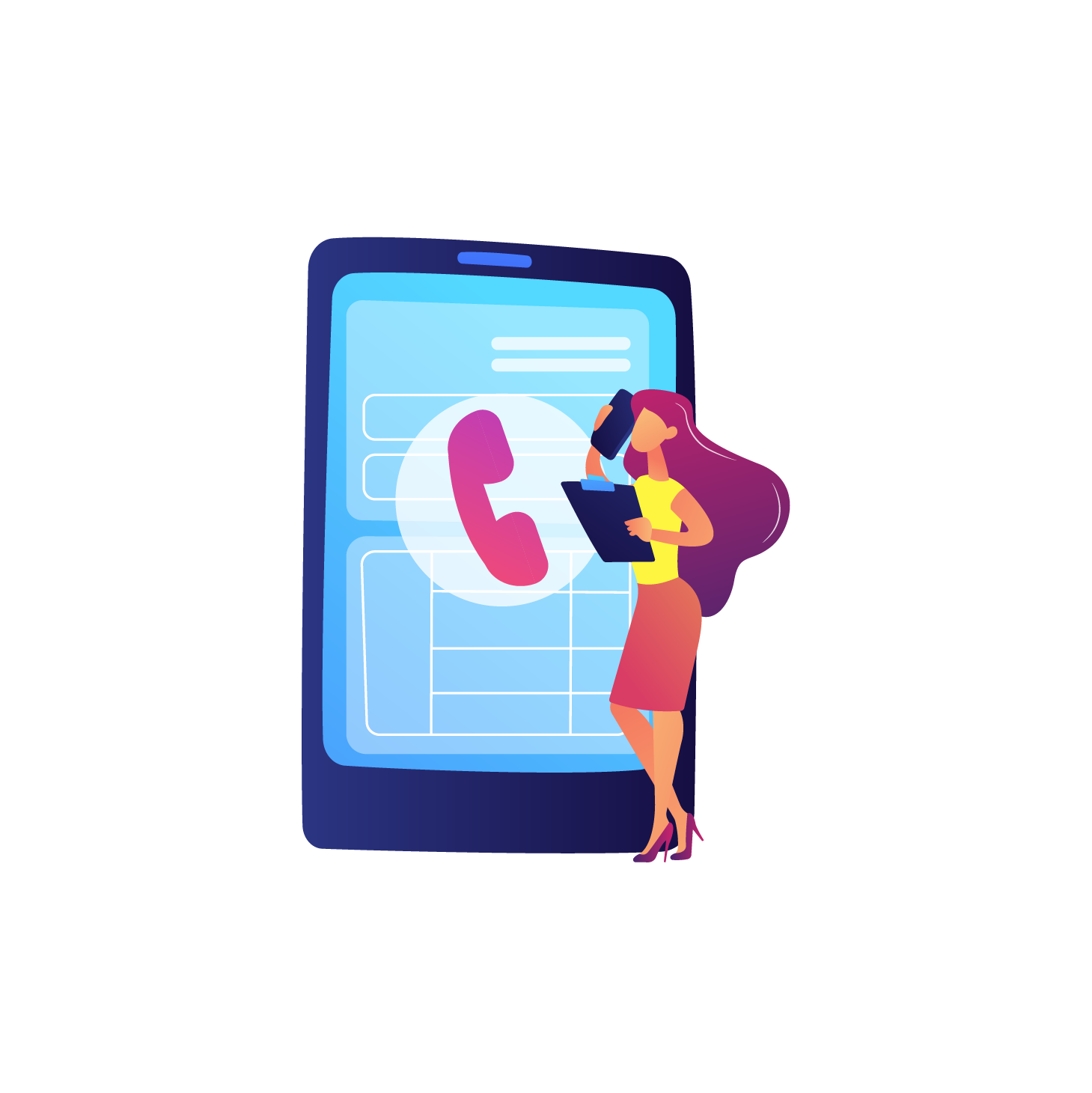 Icone Interpretation par téléphone